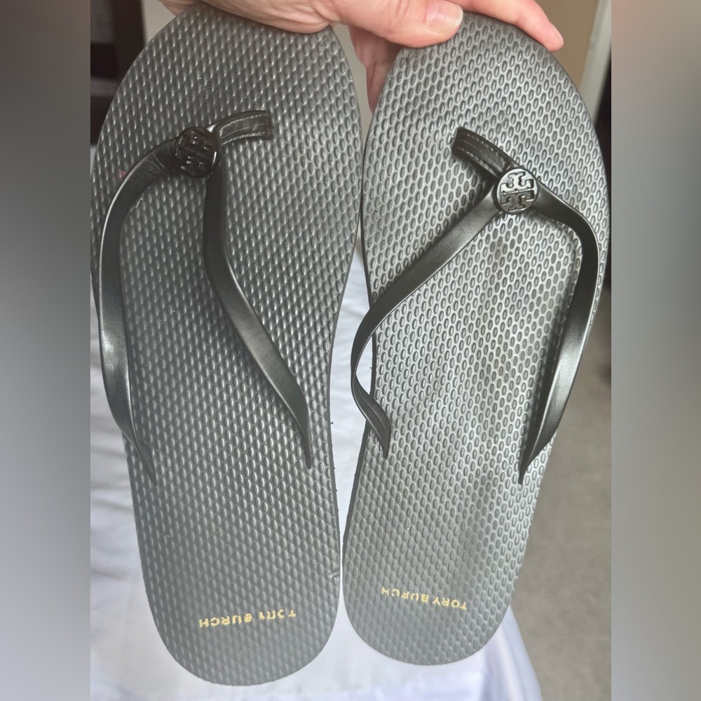 Tory Burch Black Flip Flops